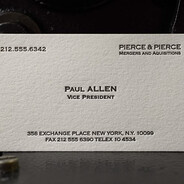 Paul Allen's Card