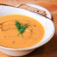 soup (of the tomato variety)