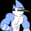 BlueMuscularHumanoidBirdCartoon