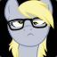 Hipster Derpy hooves