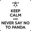 &quot;Never Say No To Panda&quot;