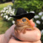 Frog with hat