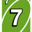 Green 7 from Uno