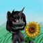 Ada with sunflowers