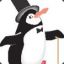 Penguin with a Top Hat