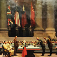 大刀向鬼子的头上砍去