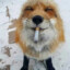 Fox smoking a cigarette
