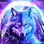 Galaxy Blue Wolf