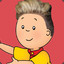 Caillou with hairs