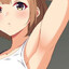 number one sweaty girl pit fan