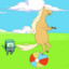 Horse On A Beach Ball