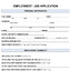 JOB APPLICATION