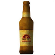empty sunset sarsaparilla bottle