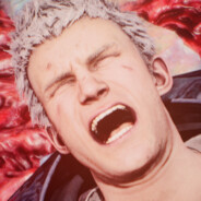 神秘白毛张口闭眼男