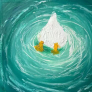 洗完澡的热牛奶