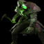 strange green creature
