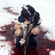 贴着玻璃触摸雨