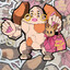 Cunty Regirock with a handbag