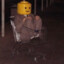 Lego Head, Cart, Dark lot:odd