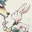 his bunny :3