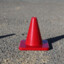 red traffic cone