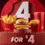 4 for $4 meal