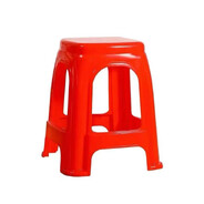 红色塑料凳