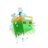 一颗绿色大鼻噶