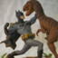 batman vs t-rex