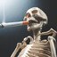 Awesome Smoking Skellington