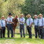 A group of amish goat milkers