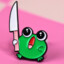 Frog with a knife