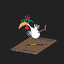 Chicken on a raft