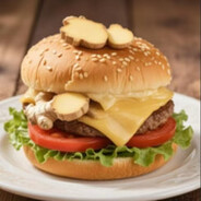 烤生姜芝士汉堡