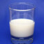 half glass of milk