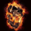 The Flaming Skull