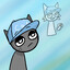 punkass grey cat from sprunki