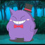 Gengar Smiling and wearing tie.