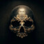 Black-Gold Skull