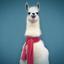 Lama with a scarf  ..l..