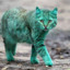 Green cat