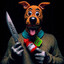 el perro que lame