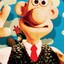 Wallace from Wallace and Gromit