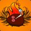 Festively baked potato