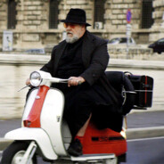 Pope on a bike