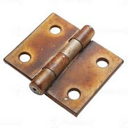 excessively used door hinge