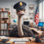 Officer ostrich