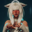 pure white catgirl