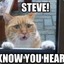 Steve! I know you can hear me