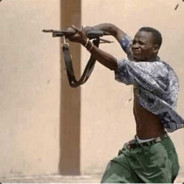 黑哥玩枪不用瞄